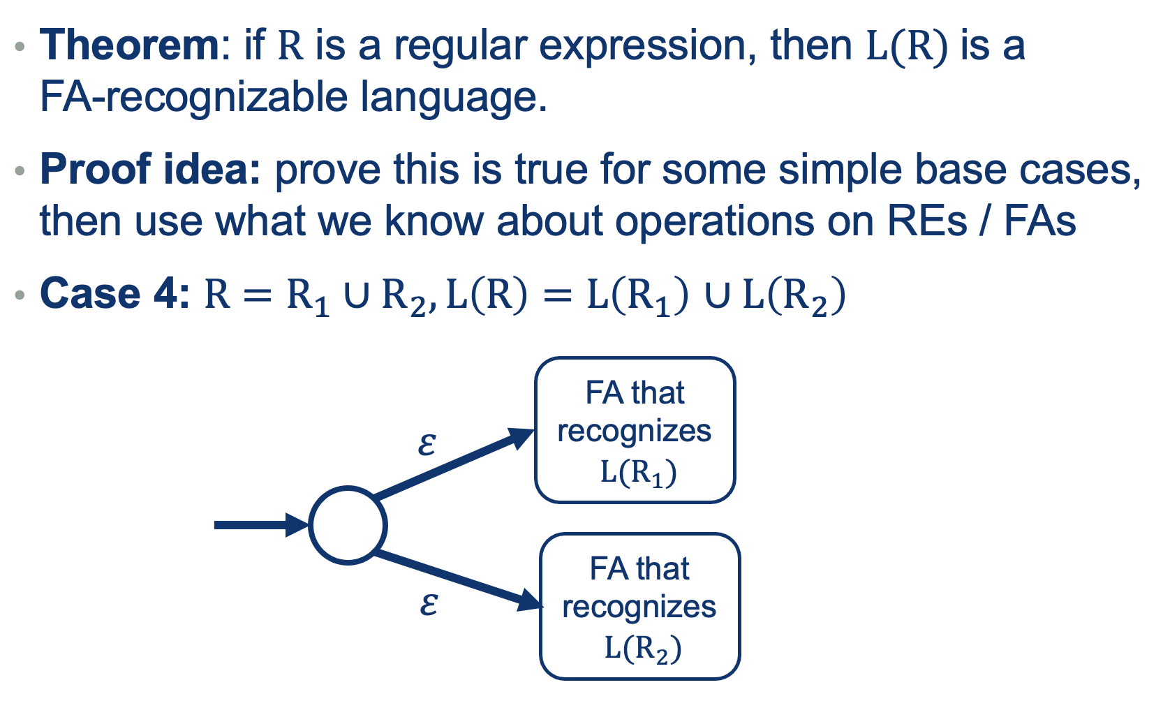 FA vs Reg Lang descriptive power!