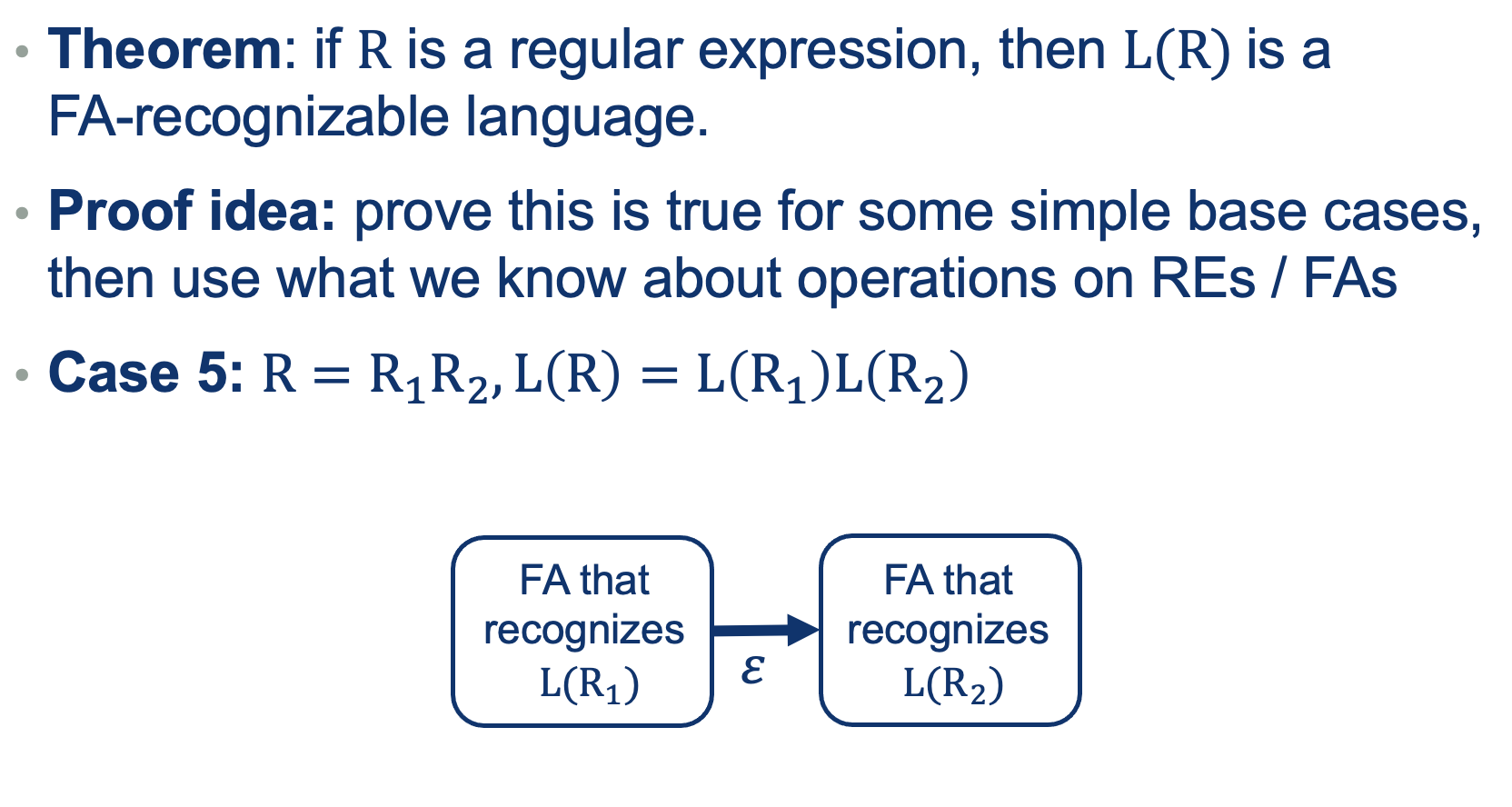 FA vs Reg Lang descriptive power!