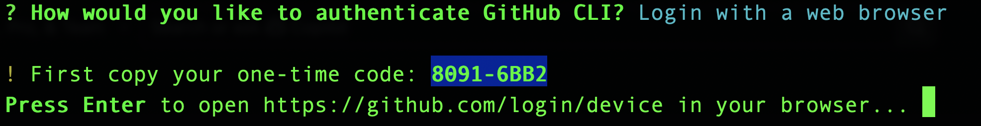 copy code and open browser