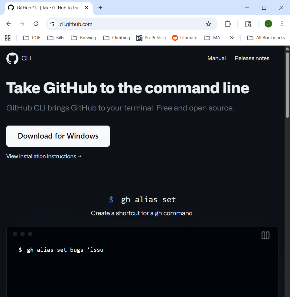 GitHub CLI Download